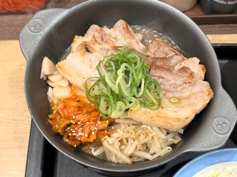 【松屋】サムギョプサル風極厚豚カルビ焼肉定食（2024年8月）【店舗限定】