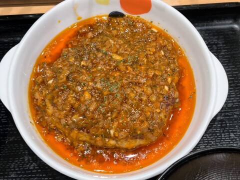 【松屋】チミチュリソースハンバーグ定食 2024年3月【店舗限定】
