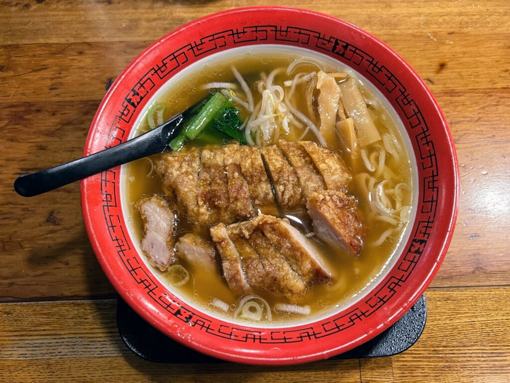 【閉店済】東京秋葉原の「万世橋酒場」にて、万世名物の「排骨麺」（パーコー麺）を食べてきた（2024年3月）