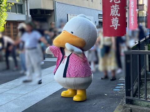 【ゆるキャラ】巣鴨の眞性寺で「すがもん」と一緒にラジオ体操（2025年7月20日）【巣鴨地蔵通り商店街】