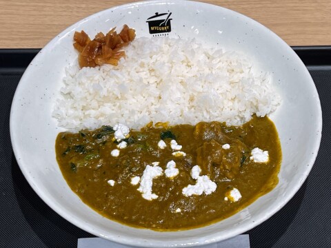 【松屋・マイカリー食堂 併設店】インド発祥「チキン パラックパニール」（2025年7月撮影）【期間限定】