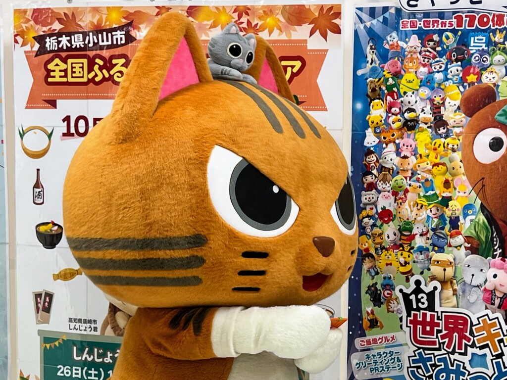 【ゆるキャラ】栃木県小山市の「ふうにゃ＆むむにゃ」（2024年10月）【ロブレ全国ふるさと特産品フェア】