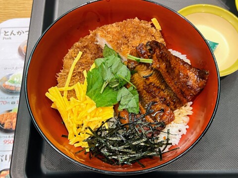 【松のや】「うなかつ丼」（2025年7月）【期間限定】