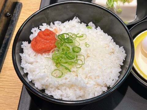 【松のや】「明太ごはん定食」（2025年10月）【過去の朝メニュー】