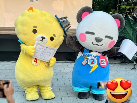 【ゆるキャラ】福井県坂井市の「坂井ほや丸」「さかいさんだー」（2025年9月撮影）【ゆるバース2025】