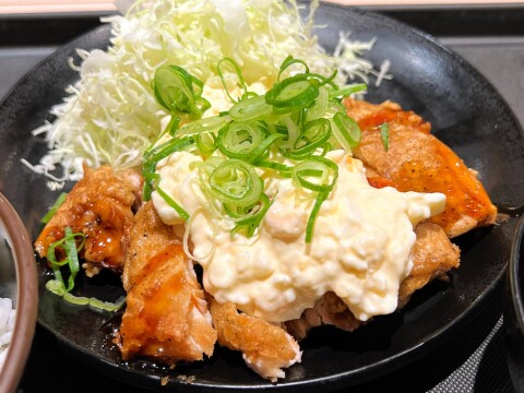 【松のや】 「チキン南蛮（2枚）定食」（2025年11月撮影）【過去の限定メニュー】