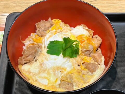 【松のや】朝以外でも揚げ物ではないメニューが食べられる。「親子丼」（2026年2月）【期間限定】