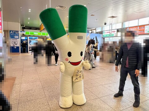 【ゆるキャラ】てつまちフェス@大宮2026：鳥取県米子市イメージキャラクター「ヨネギーズのネギ太」の様子（2026年3月21日）【埼玉県さいたま市/JR大宮駅】