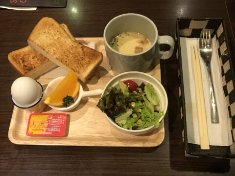 【ご当地グルメ】「すなば珈琲 鳥取駅前店」にてモーニングセットをいただく（2019年6月上旬撮影）【鳥取県鳥取市/閉店済】