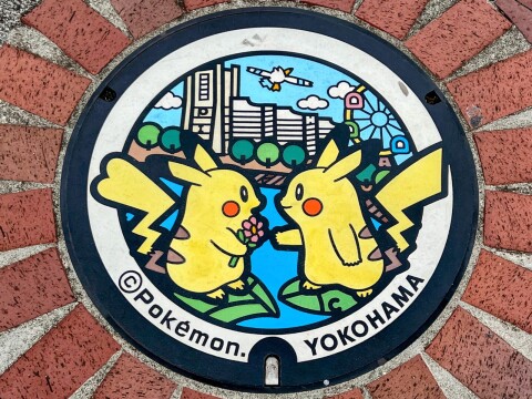 【ご当地マンホール】「横浜みなとみらい21」近辺に設置されている「ポケふた」5枚を見に行ってきました（2023年11月撮影）【横浜市中区・西区】