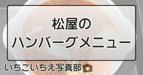 松屋の「ハンバーグ」メニュー