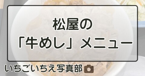 松屋の「牛めし」メニュー