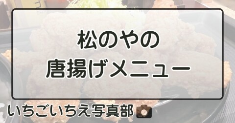 松のやの「唐揚げ」メニューについて