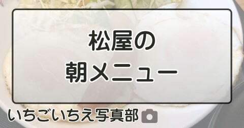 松屋の朝メニュー